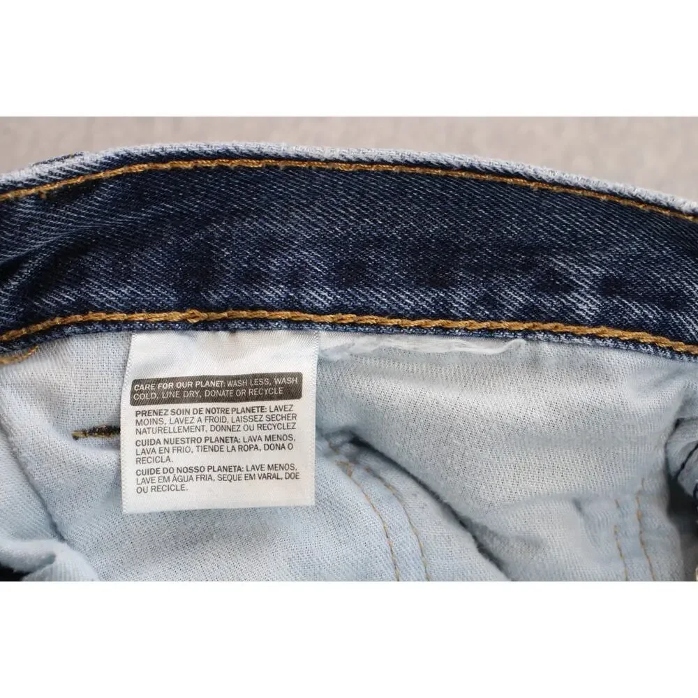 Levi's Jeans Mens 36x32 Blue 505 Straight Leg Medium Wash Classic Denim